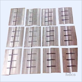Specific welding end for geogrid (grid)